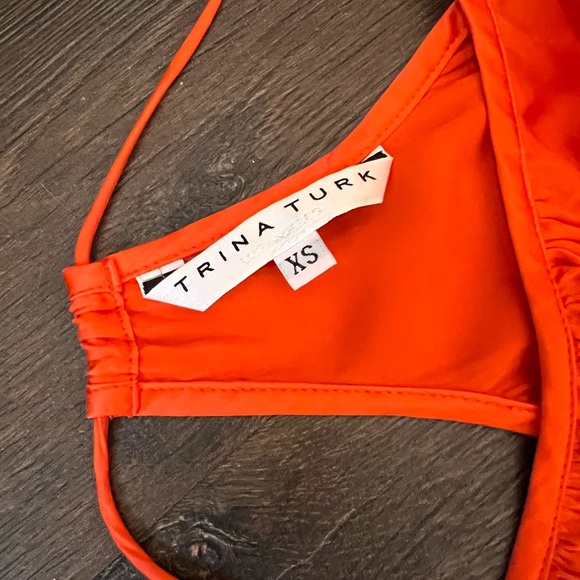 Trina Turk Silk Orange Cami xs - Picture 4 of 4